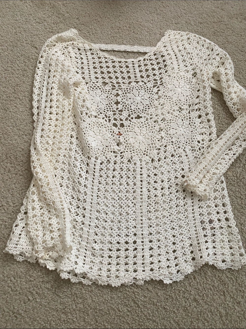 Free people coverup tunic white M